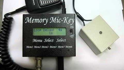 Memory Mic-Key: Play morse code