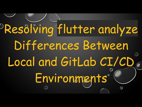 Resolving flutter analyze