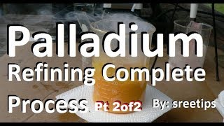 Palladium Recovery From Silver Cell Slimes Pt3