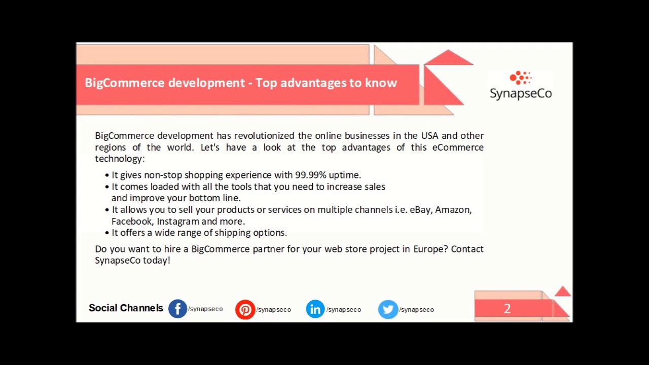 BigCommerce development services - Building exceptional online stores