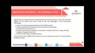 BigCommerce development services - Building exceptional online stores