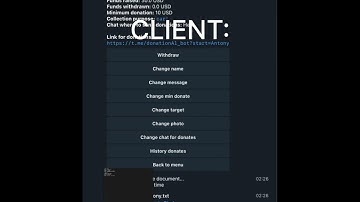 Donation telegram bot (stripe payment)