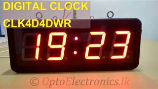 DIGITAL CLOCK - 4 INCH DOUBLE SIDE CLK4D4DWR