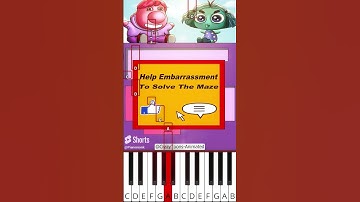 Inside Out - 2 | Maze Challenge Part-02 (@CrazyToons-Animated) - Octave Piano Tutorial