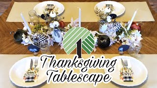 THANKSGIVING TABLESCAPE • Dollar Tree Decor