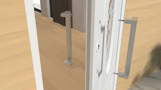 LVYIHAN Silver Front Door Pull Handle Installation Video