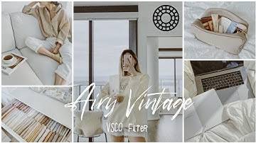How to Edit Airy Vintage VSCO photo edit | VSCO filter tutorial