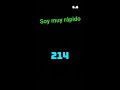 soy muy rápido