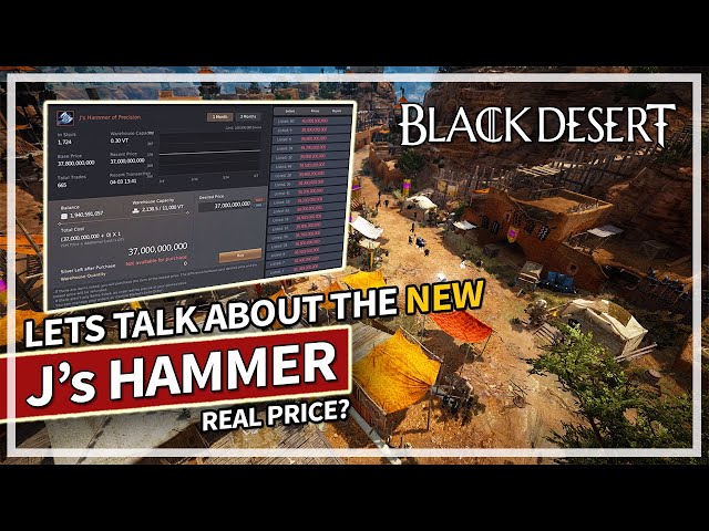 Lets talk about the new J's Hammer of Precision (Real Price?) | Black Desert class=