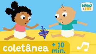 Video thumbnail of "RODA PIÃO | A BARATA DIZ QUE TEM E OUTRAS CANÇÕES INFANTIS |Vídeo Infantil Musical - Mabô e Fifi"