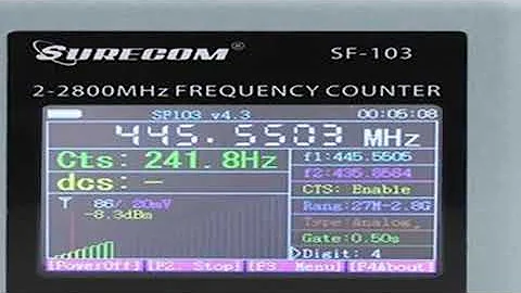 SURECOM SF-103 DMR Digital Signal Testable SF103 2MHz-200MHz/27MHz Tester 27Mhz-3000Mhz Decoder Port