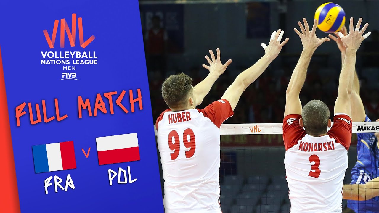 France 🆚 Poland - Full Match Mens Volleyball Nations League 2019