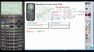1 6geo ti89 eq line