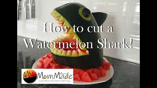 How to make a watermelon shark by www.MomMadeMoments.com