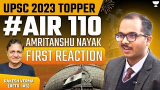 UPSC Topper Amritanshu Nayak, AIR 110, First Interview with Retd. IAS Rakesh Verma | IAS/UPSC 2023 by Let's Crack UPSC CSE 394 views 12 days ago 8 minutes, 15 seconds