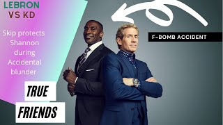 Shannon Sharpe Accidental F-Bomb covered by friend Skip Bayless on Undisputed