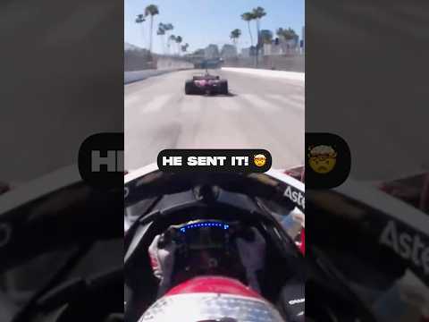 THAT WAS BRAVE! 😮 #indycar #racing #josefnewgarden