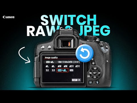 How To Switch Between RAW & Jpeg On A Canon DSLR