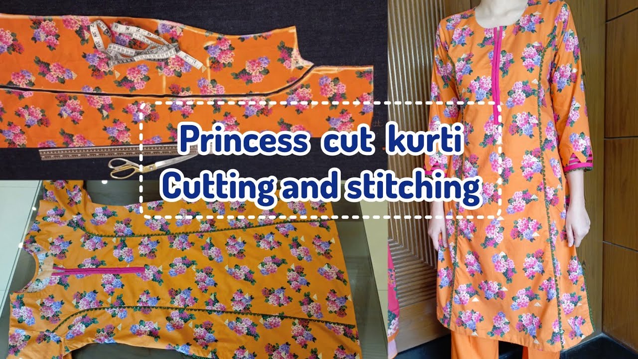 Front Button Placket Kurti Cutting and Stitching | kurti designs | Kurti  Cutting and Stitching - YouTube