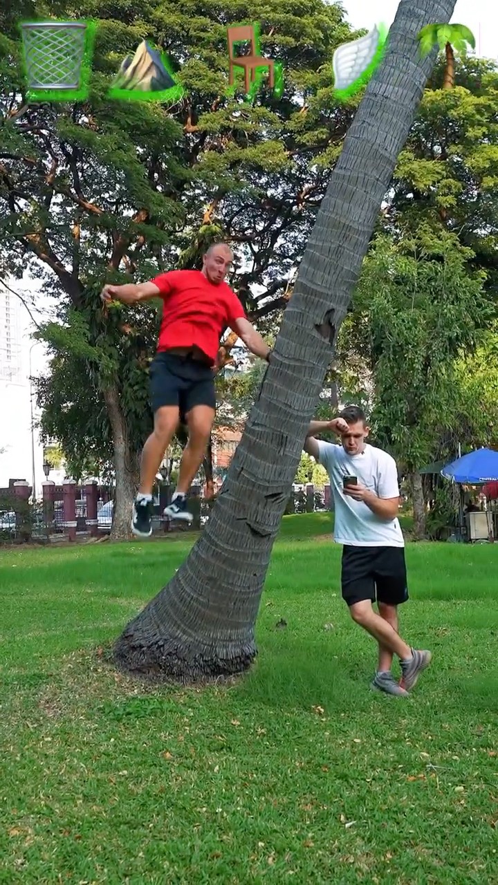 Stunts with Emojis pt.100??#kiryakolesnikov #prank #funny #comedy #stunt #parkour #flip