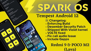 Review Update Spark Os Tempests Android 12 | Redmi 9/9prime |Poco M2  |Unofficial | Include Gapps