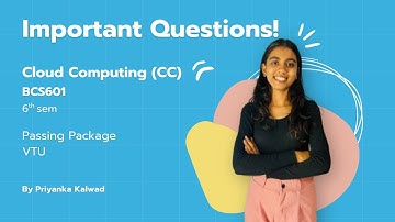 Cloud Computing (BCS601) 6th Semester - Important Questions & Passing Package For VTU Exams #vtu