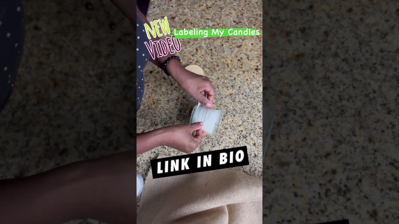 See how I place labels on my candles 