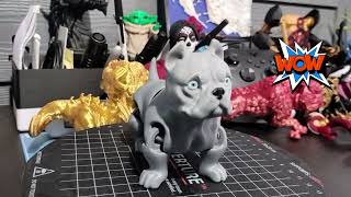 3D PrintsTimelapse, Articulated American bully