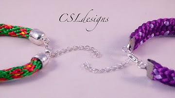 How to finish off kumihimo braids