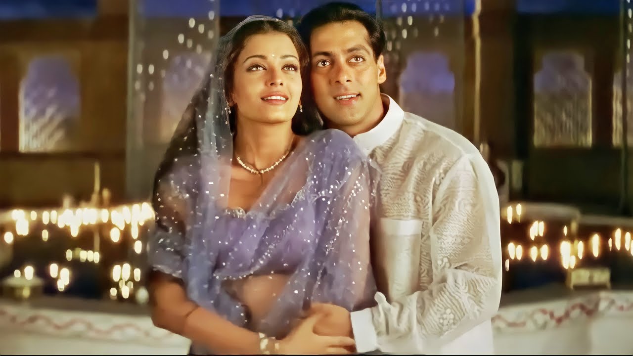 Chand Chupa Badal Mein 4K Hd Video Song  Alka Yagnik Udit Narayan  Salman Khan Aishwarya Rai