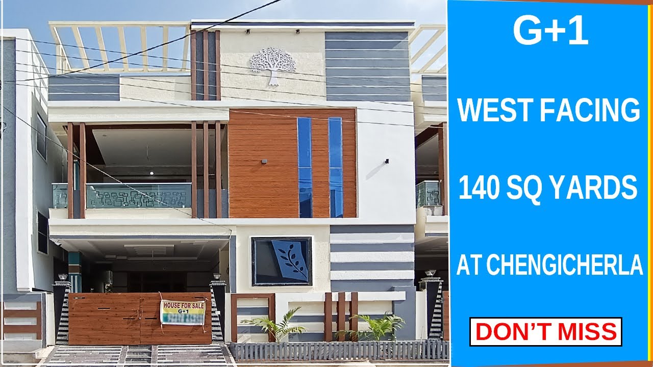 G+1 ll WEST FACING || 140 SQ YARDS || INDEPENDENT HOUSE FOR SALE || DON ...