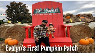 Evelyn’s First Pumpkin Patch At YULE FOREST 2019