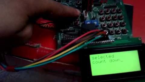 Fully Customized Timer Using AtMega32 Up Down Counter Video - Pt 1