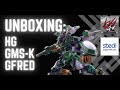 Unboxing HG gMS-k GFreD from mobile suit Gundam Gquuuuuux ✨