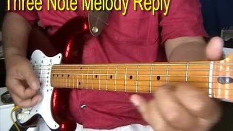 Three Note Blues Guitar Call And Reply Intro Part 02