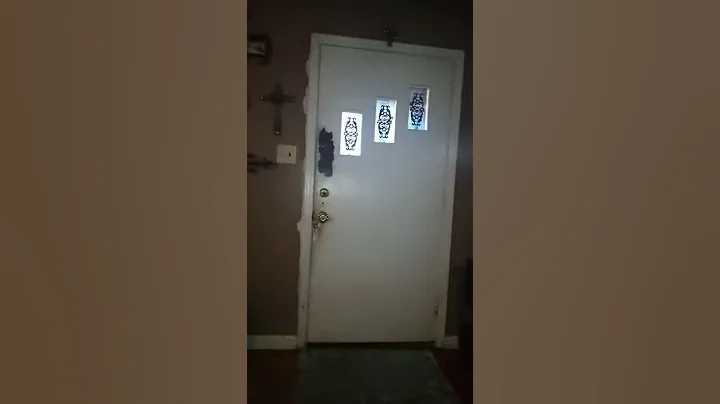 Throwing my Dennis plush at the door