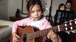 Catalina plays EL CHOCLO / a guitar lesson with Walter Abt chords