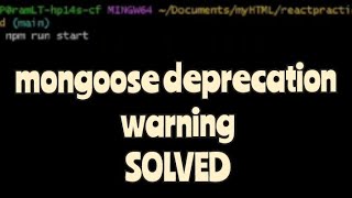 Celebrity [Mongoose] DeprecationWarning: Mongoose: the `strictQuery` option will be switched back [solved] Wealth