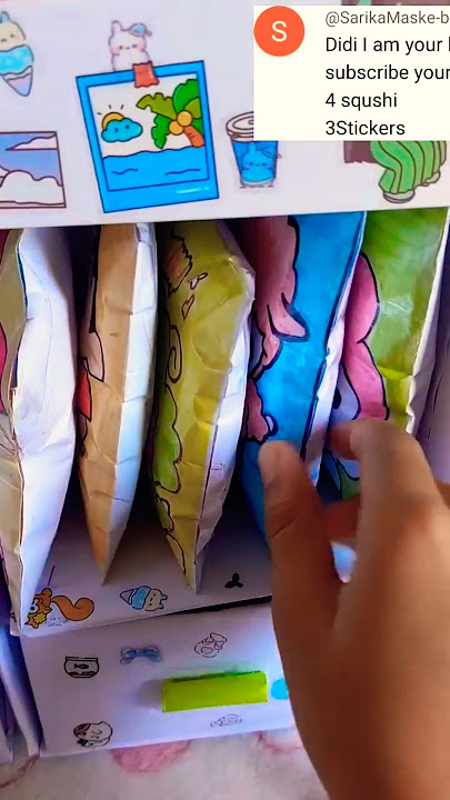 asmr Fake order packing #sticker #art #washitape #craft#diy#kawaii #papersquishy #papercraft #shorts