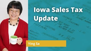 Iowa Sales Tax Update