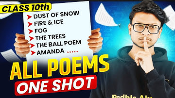 1 video = 20 MARKS🔥 ALL POEMS In 60 Minutes🔥 Class 10 English!
