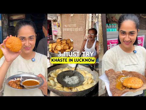 Lucknow Famous Khasta Spots | Lucknow Street Food @KavitaKaparwan
