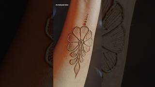 simple flower mehandi designs 🌿#mehndi #henna #mehndidesign #simple #short