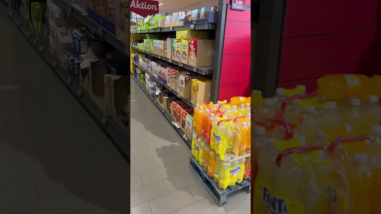 Aldi supermarket in Germany April 2024 