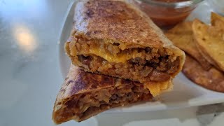 Beef and Bean Burrito | Meal prep Freezer Burritos