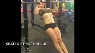 Seated strict pull-up
