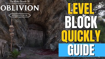 Oblivion Remastered - How To Level Block Fast & Easy | Level Light or Heavy Armor At The Same Time