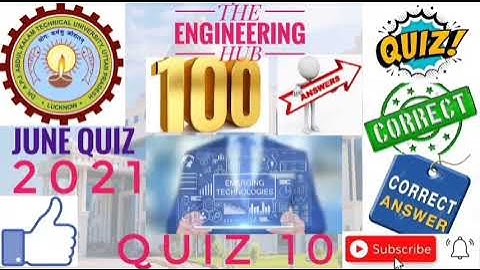 AKTU PRUTOR AI QUIZ || EMERGING TECHNOLOGY FOR ENGINEERING QUIZ 10 || THE ENGINEERING HUB
