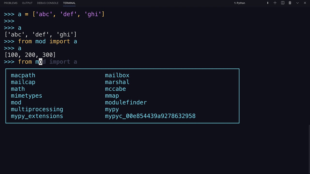 Import typing python