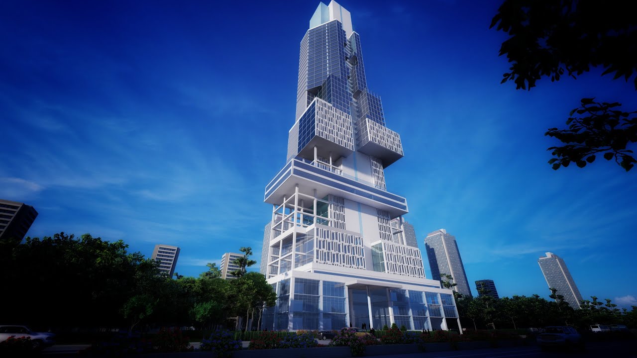 High Rise Building Render || Sky skypper building 3d Render ||